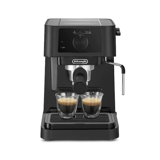 DeLonghi EC235.BK Stilosa Espresso-kahvinkeitin, Musta Delonghi Espresso-kahvinkeitin EC235.BK Stilosa Pumpun paine 15 bar, Sisäänrakennettu maidonvaahdotin, 1100 W, Puoliautomaattinen, Musta