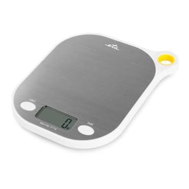 ETA Keittiövaaka Grami ETA377790000 Maksimipaino (kapasiteetti) 8 kg, Asteikko 1 g, Näyttötyyppi LCD, Valkoinen/Ruostumaton teräs