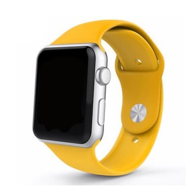 Urheiluranneke Apple Watch 7 (41mm) - Matta keltainen