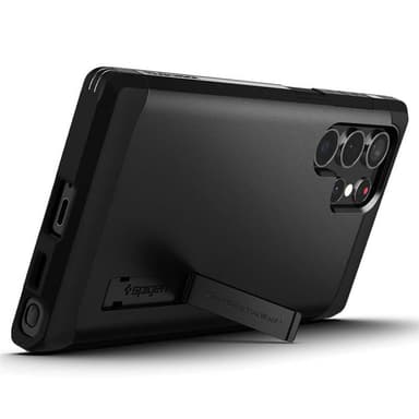 Spigen Tough Armor kuori Samsung Galaxy S22 Ultra - Musta