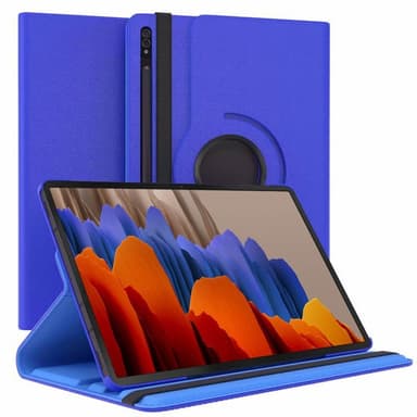 360° käännettävä kotelo Samsung Galaxy Tab S7 Plus - Tummansinine