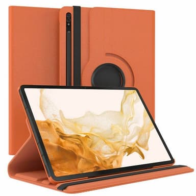 360° käännettävä kotelo Samsung Galaxy Tab S8 Plus 12.7 - Oranssi