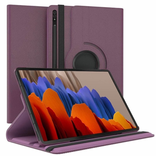 360° käännettävä kotelo Samsung Galaxy Tab S7 Plus - Violetti