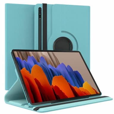 360° käännettävä kotelo Samsung Galaxy Tab S7 Plus - Vaaleansinin