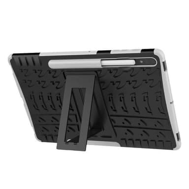 Iskunkestävä kuori jalustalla Samsung Galaxy Tab S8 Plus 12.7 - Valk