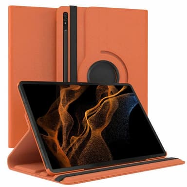 360° käännettävä kotelo Samsung Galaxy Tab S8 Ultra 14.6 - Oranss