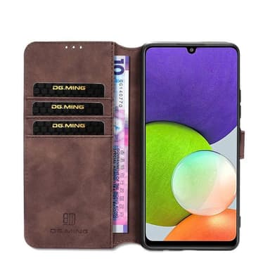 DG-Ming Lompakkokotelo 3-kortti Samsung Galaxy A21s - Coffe