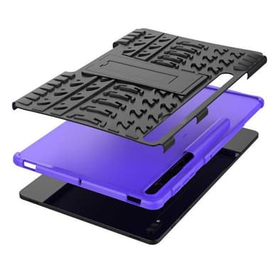 Iskunkestävä kuori jalustalla Samsung Galaxy Tab S8 11.0 - Violetti