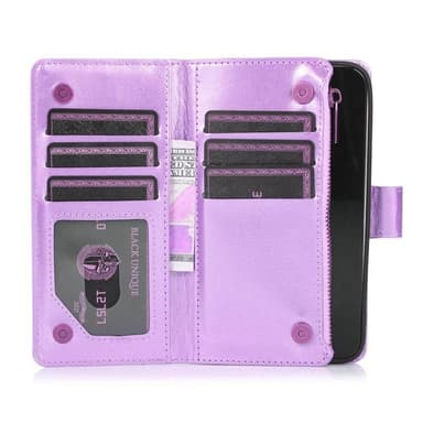 Kaksoiskäänto Zipper 9-kortti Doro 8050 - Vaaleanvioletti