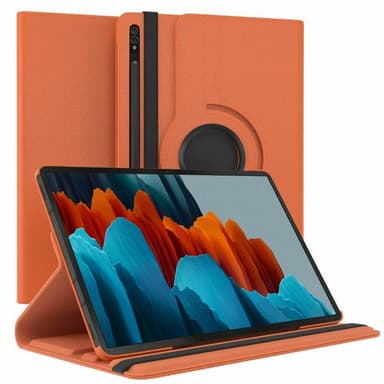 360° käännettävä kotelo Samsung Galaxy Tab S7 - Oranssi