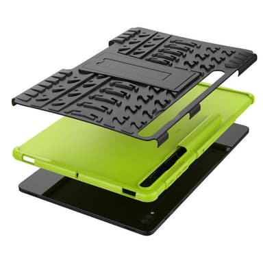 Iskunkestävä kuori jalustalla Samsung Galaxy Tab S8 Plus 12.7 - Vihr