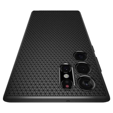 Spigen Liquid Air kuori Samsung Galaxy S22 Ultra- Musta