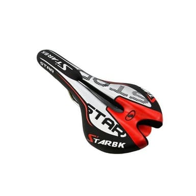 Polkupyörän satula MTB 29x17 cm Punainen/Musta