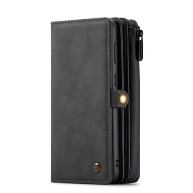 CaseMe Samsung S21 FE CaseMe Big Wallet 2in1 Magnet Lompakkokotelo - Musta