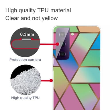 SKALO Samsung S21 FE Marmori TPU kuori - #7