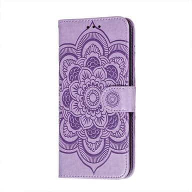 SKALO Samsung S21 FE Mandala lompakkokotelo - Violetti
