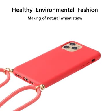 SKALO iPhone 13 Pro Max Mobiilikauluksen suojakuori - Punainen