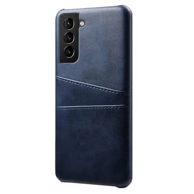 SKALO Samsung S21 FE PU-nahkainen Korttikotelo - Sininen