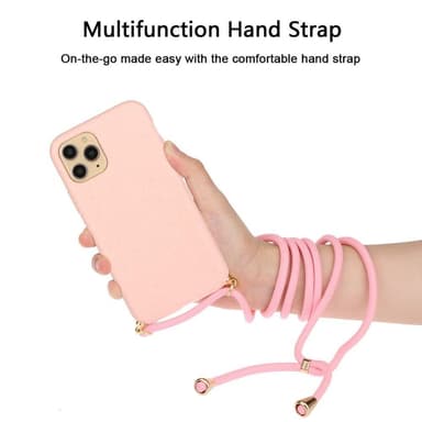 SKALO iPhone 13 Pro Max Mobiilikauluksen suojakuori - Pinkki