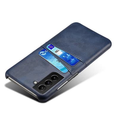 SKALO Samsung S21 FE PU-nahkainen Korttikotelo - Sininen