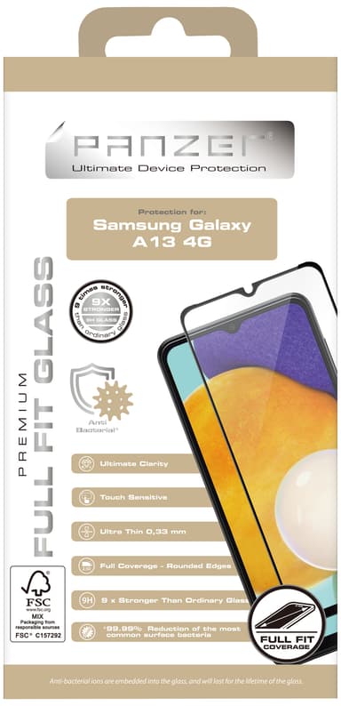 Panzer Full-Fit Samsung Galaxy A13 4G näytönsuoja