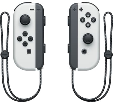 Nintendo Switch OLED pelikonsoli + valkoiset Joy-Con ohjaimet EU