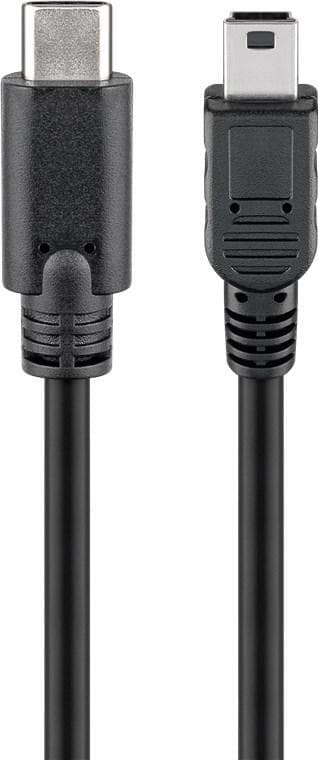 Goobay USB 2.0 nopea 0,5 m kaapeli, musta