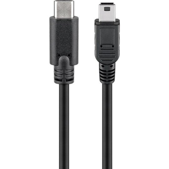 USB 2.0 -kaapeli (USB-Câ„¢ - B), musta