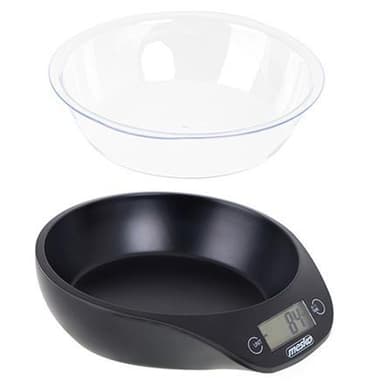 Mesko Keittiövaaka kulholla MS 3164 Maksimipaino (kapasiteetti) 5 kg, Asteikko 1 g, Näyttötyyppi LCD, Musta