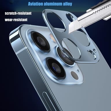 iPhone 13 Pro / 13 Pro Max linssinsuoja alumiiniseos Sininen