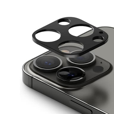 iPhone 13 Pro / 13 Pro Max linssinsuoja alumiiniseos Musta