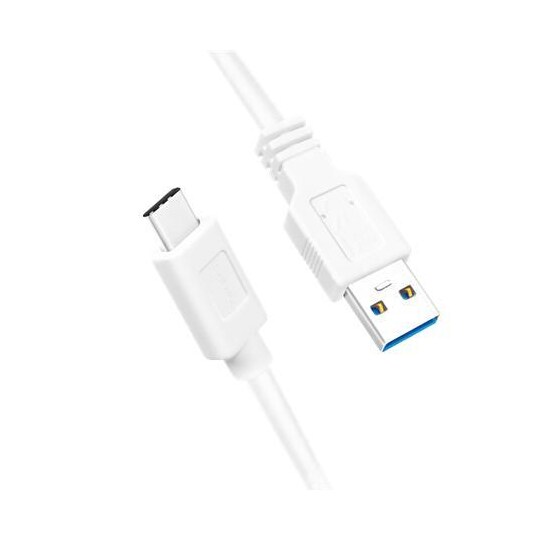 Logilink USB 3.2 Gen 1x1 -kaapeli CU0174 1 m, valkoinen, USB-A-uros, USB-C-uros