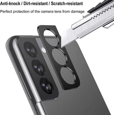 Samsung S21 Plus linssinsuojus alumiiniseos musta