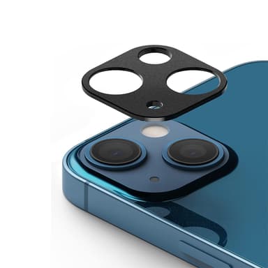 iPhone 13/13 Mini-linssisuojus alumiiniseosta musta
