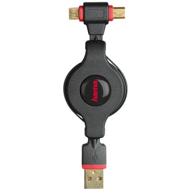 Hama 2in1 mini/micro USB - USB 2.0 johto - Gigantti verkkokauppa