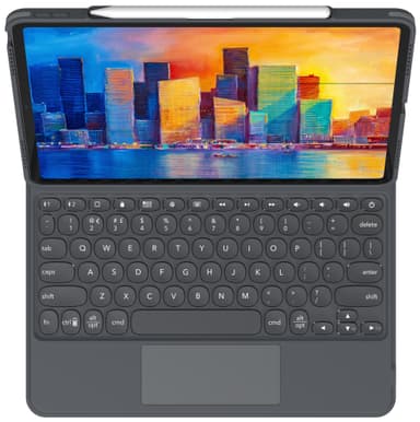 Zagg Pro Keys iPad Pro 12,9" näppäimistökotelo + ohjauslevy (hiilenm.)