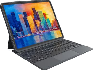Zagg Pro Keys iPad Pro 12,9" näppäimistökotelo + ohjauslevy (hiilenm.)