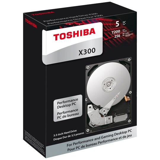 Toshiba X300 3,5" sisäinen kovalevy (5 TB)