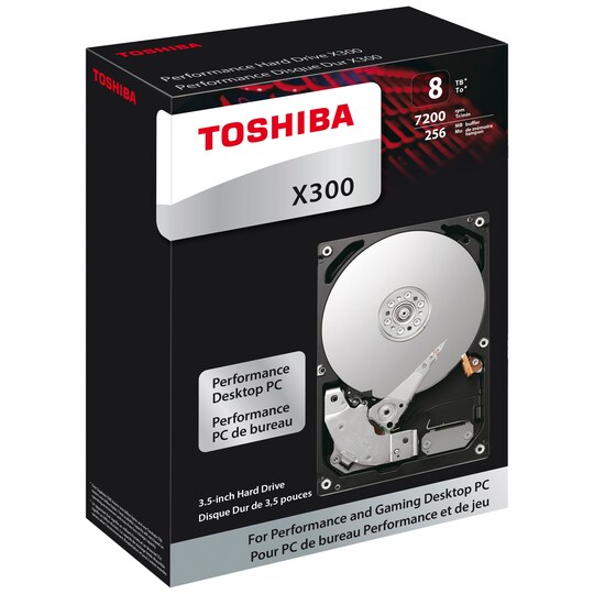 Toshiba X300 3,5" sisäinen kovalevy (8 TB)