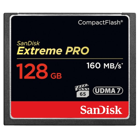 SanDisk CompactFlash Extreme Pro muistikortti (128 GB)