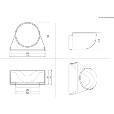 Electrolux Asennustarvikeosa M2CKCF03