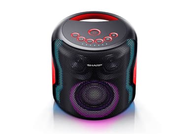 Sharp PS-919 Party Kaiutin 130 W, Bluetooth, Musta, Sisäänrakennetulla akulla, TWS, USB, LED, IPX5, 14 h