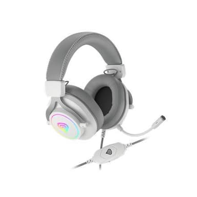 Genesis Gaming Headset Neon 750 Sisäänrakennettu mikrofoni, valkoinen, sanka/korvassa