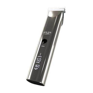 Adler Hair Clipper AD 2834 johdoton tai johdollinen, pituusaskelmien lukumäärä 4, hopea/musta