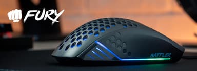 Fury Battler, 6400 DPI, RGB -LED -valo, langallinen optinen pelihiiri