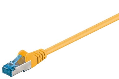 Goobay CAT 6A patch-kaapeli, S/FTP (PiMF), keltainen