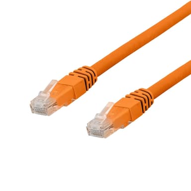 DELTACO U/UTP Cat6a laitekaapeli, Delta-sert., LSZH, 5m, oranssi