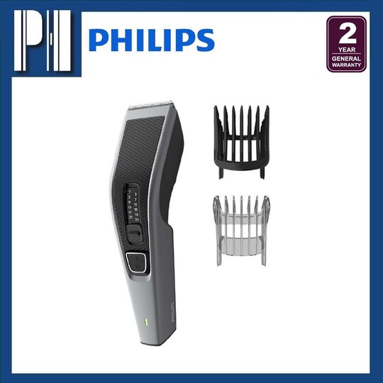 Philips Hiustenleikkuukone HC3535/15 johdoton tai johdollinen, Pituusaskelmien määrä 13, Askeltarkkuus 2 mm, Musta/harmaa