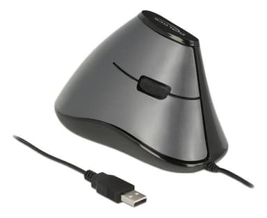 Ergonominen pystysuora optinen 5-painikkeinen USB-hiiri