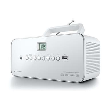 Muse M-28RDW Valkoinen, kannettava radio CD/MP3-soitin USB:llä